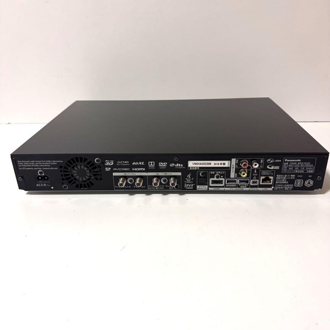 ⭕️Panasonicチャンネル録画全録ブルーレイDIGA DMR-BRX7020 ⭕️Panasonicチャンネル録画全録ブルーレイDIGA DMR-BRX7020