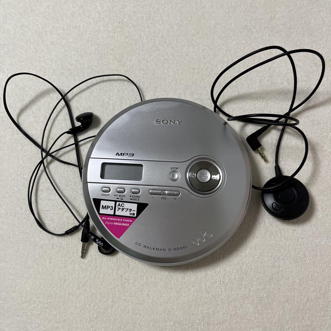ジャンク】SONY ポータブルCDプレーヤー D-NE241 CDウォークマン