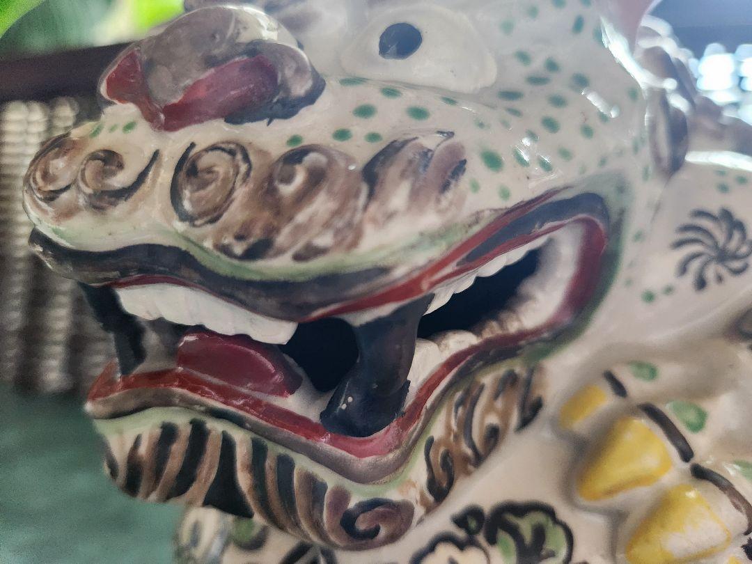 時代　木米　造　獅子　玉乗り獅子　置物