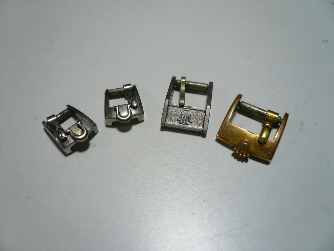 ロレックス オメガ 尾錠 レディース 4個 ROLEX OMEGA 純正 時計