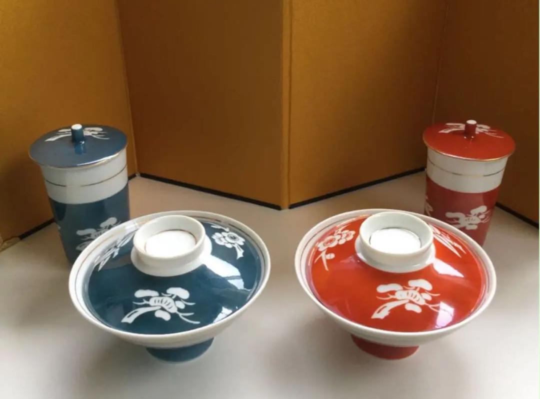未使用丸西陶彩御茶碗湯飲みセット