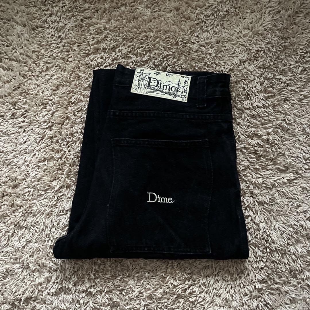 パンツ Dime black denim S size