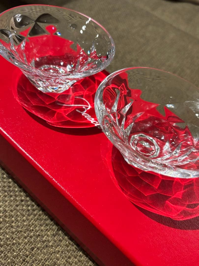 Baccarat クリスタルお猪口 2個セットBACCARAT