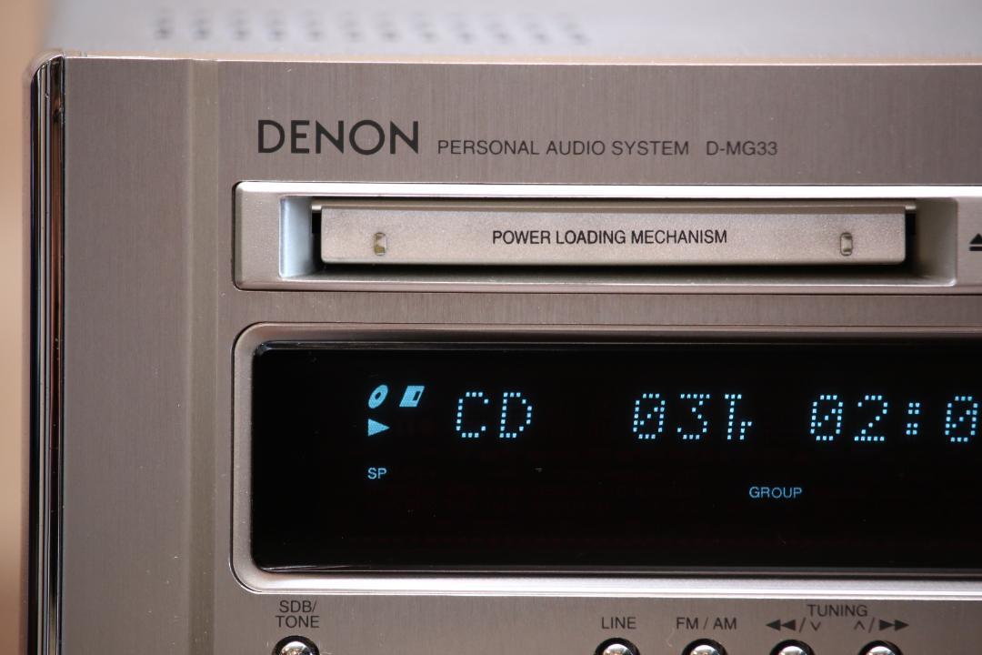 DENON D-MG33 CD/MD/TUNER/AMP ミニコンポ 美品