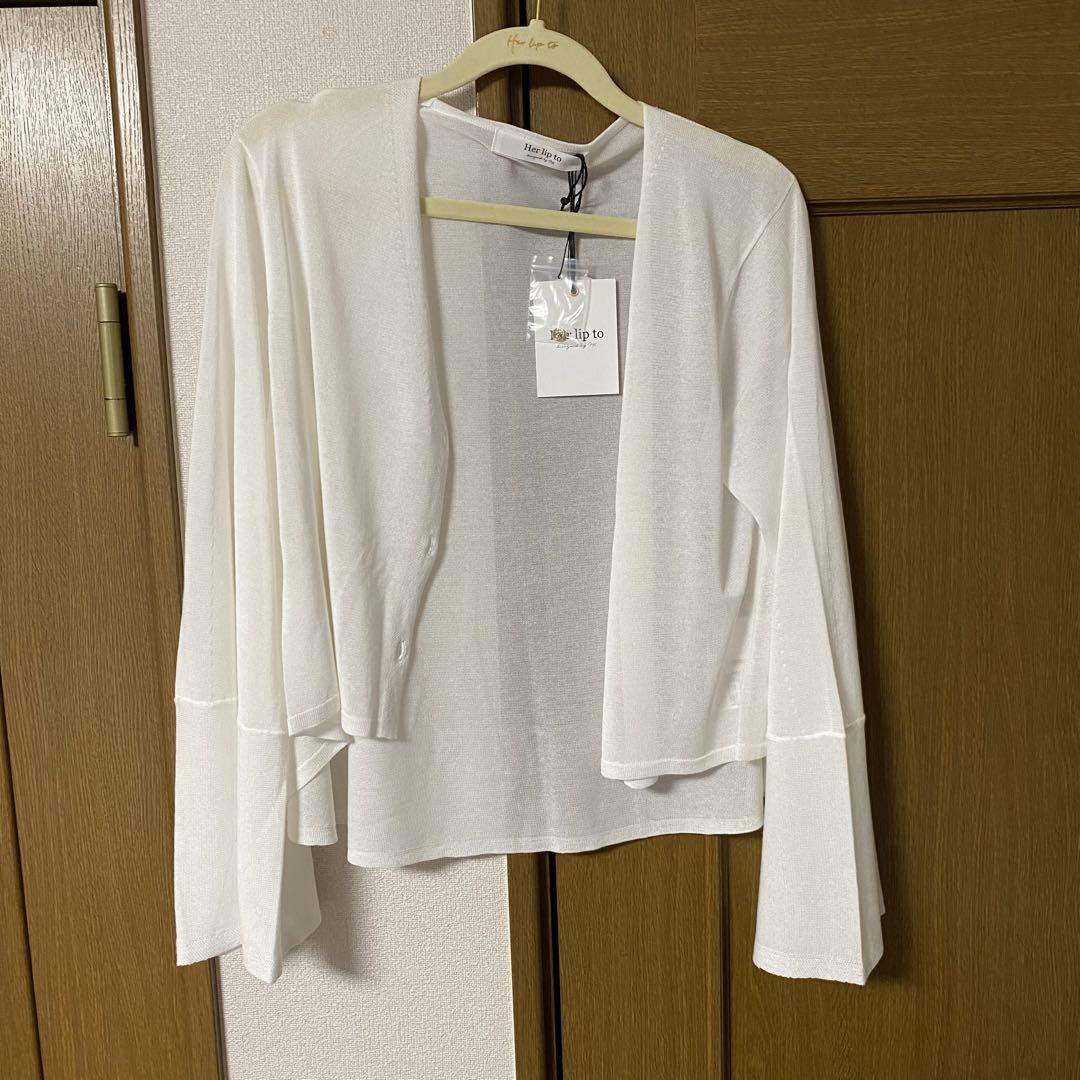 Herlipto UV Knit Dress Cardigan カーディガン