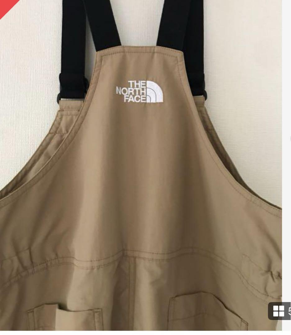 美品ノースフェイス　フィールドビブ　140 ベージュ