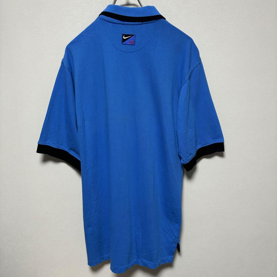 NIKE golf ナイキ ゴルフ ポロシャツ shirt シャツ 青 - メルカリ
