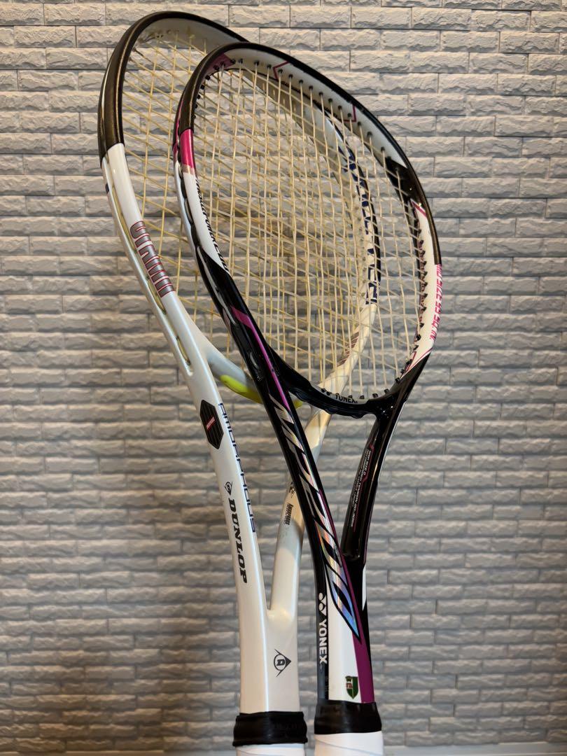 【袋付き軽量】YONEX マッスルパワー他軟式テニスラケット 3本セット