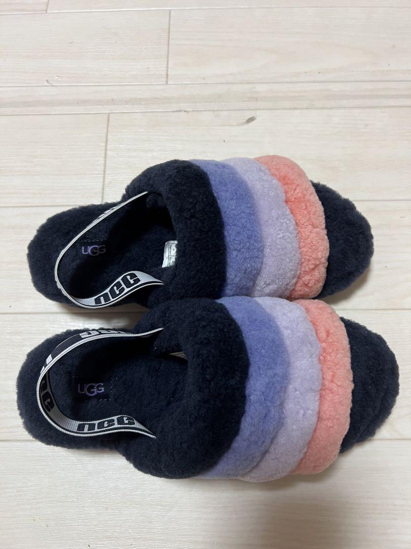 【美品】UGGアグ フラッフイヤースライド　25cm