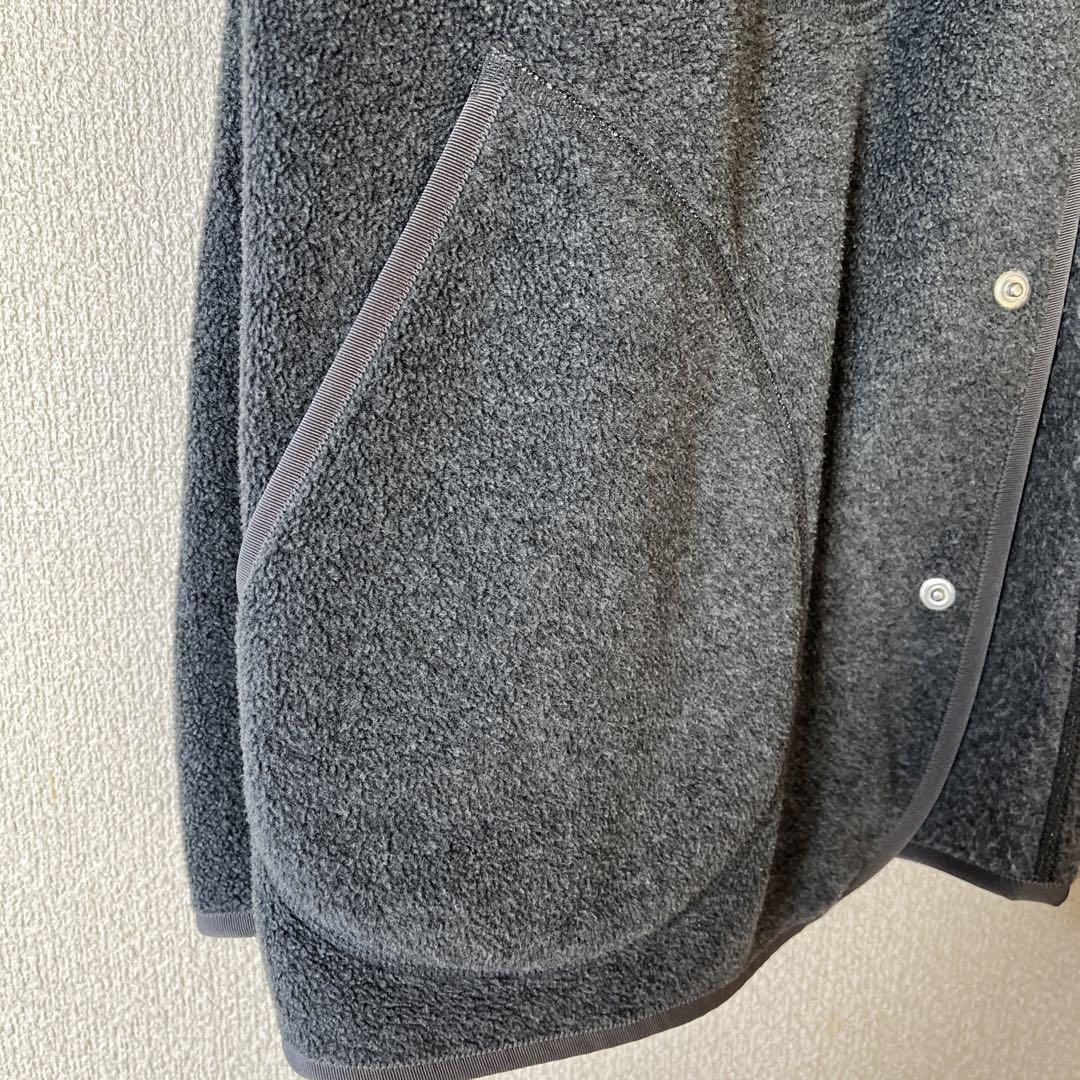 DANTON フリース ノーカラージャケット
