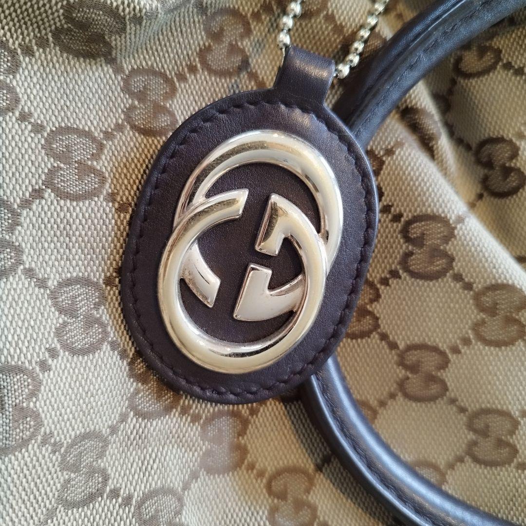ち*︎様 グッチ GUCCIスーキートート ブラウン 総柄