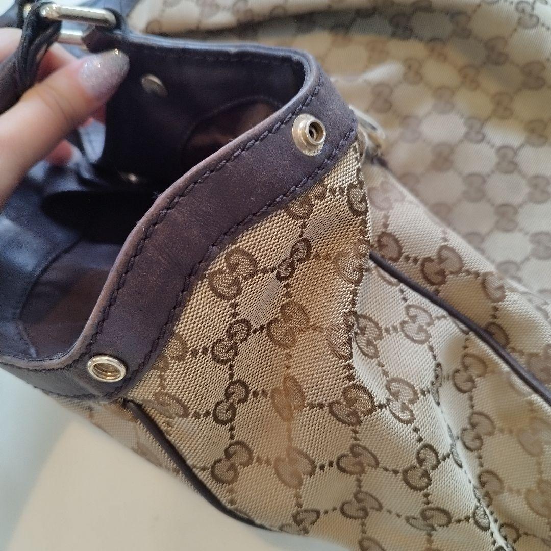 ち*︎様 グッチ GUCCIスーキートート ブラウン 総柄