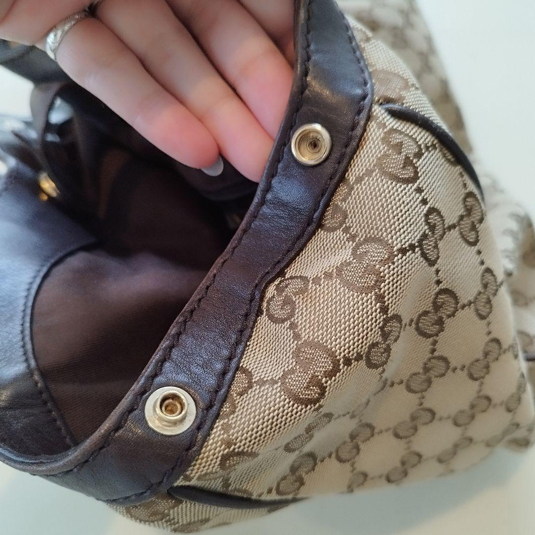 ち*︎様 グッチ GUCCIスーキートート ブラウン 総柄