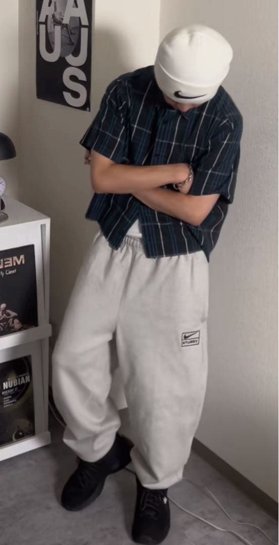 Nike x Stussy グレー スウェットパンツ