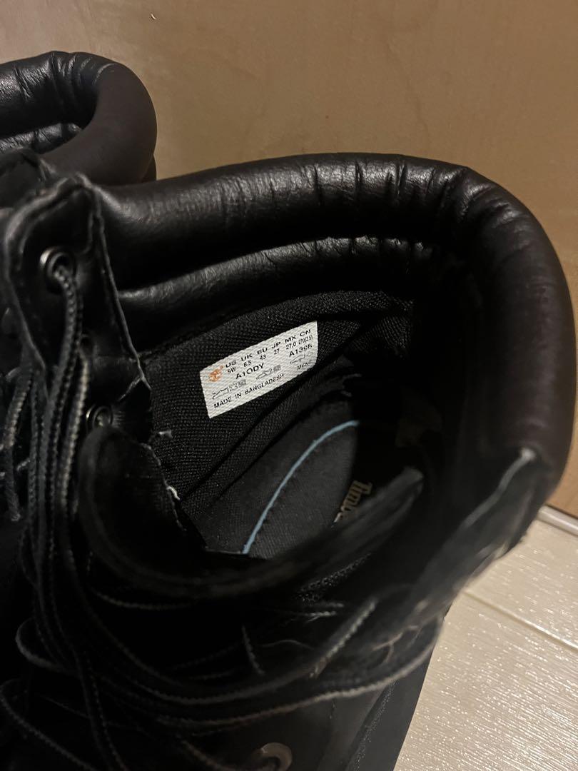Timberland 黒 スウェード ワークブーツ