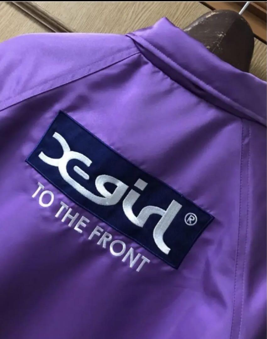✨美品 X-girl SATIN LOGO COACH JACKET
