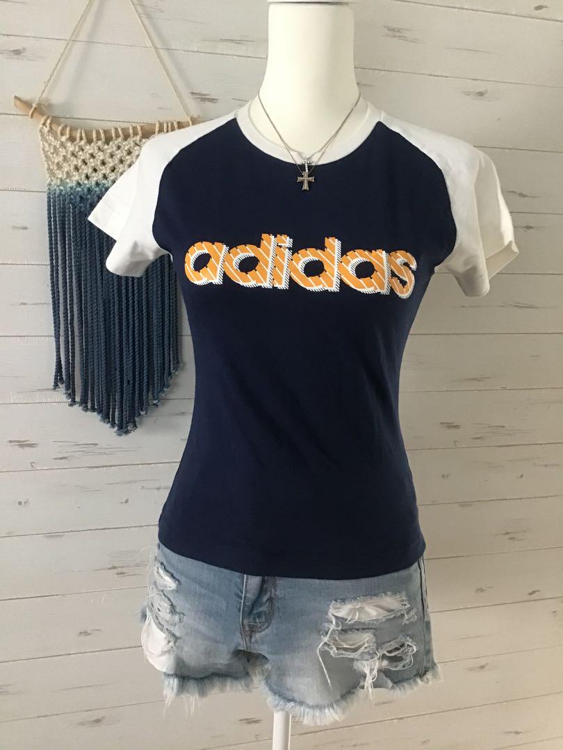 ☆old adidas☆ Y2K グランジ 平成ギャル ちびT ピチT - メルカリ