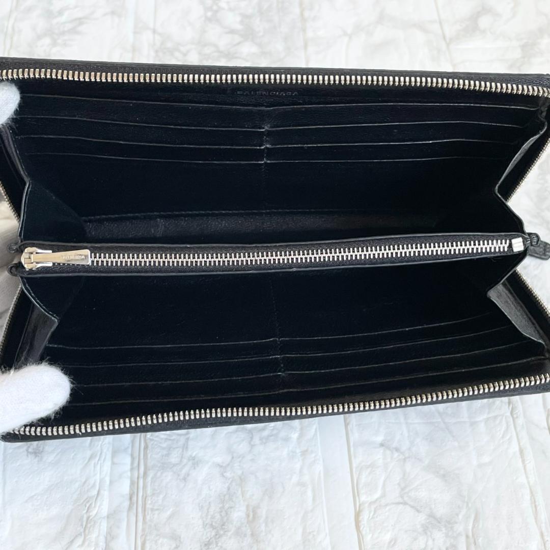 balenciaga バレンシアガ BBライン ラウンドジップウォレット 長財布 極美品✨バレンシアガ BBモノグラムライン ラウンドジップ