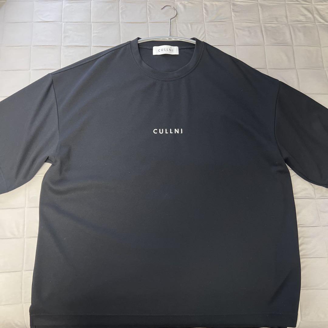 CULLNI ブラック 半袖Tシャツ 黒 Logo Embroidery Tee - メルカリ