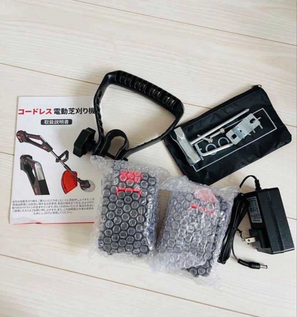 18V コードレス電動草刈機 残量表示LEDディスプレイ搭載 22000rpm
