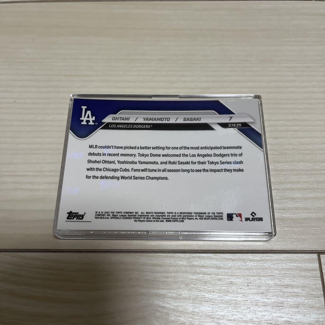 新品 topps now 大谷翔平 山本 佐々木 ドジャース 東京シリーズ