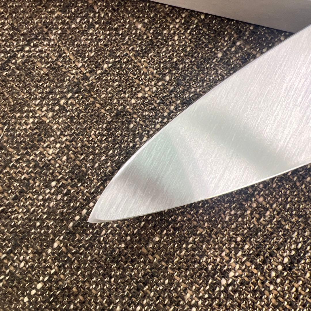 郷右馬允義弘白二鋼身卸包丁240mm水牛柄マチ磨き裏押し新品、♥