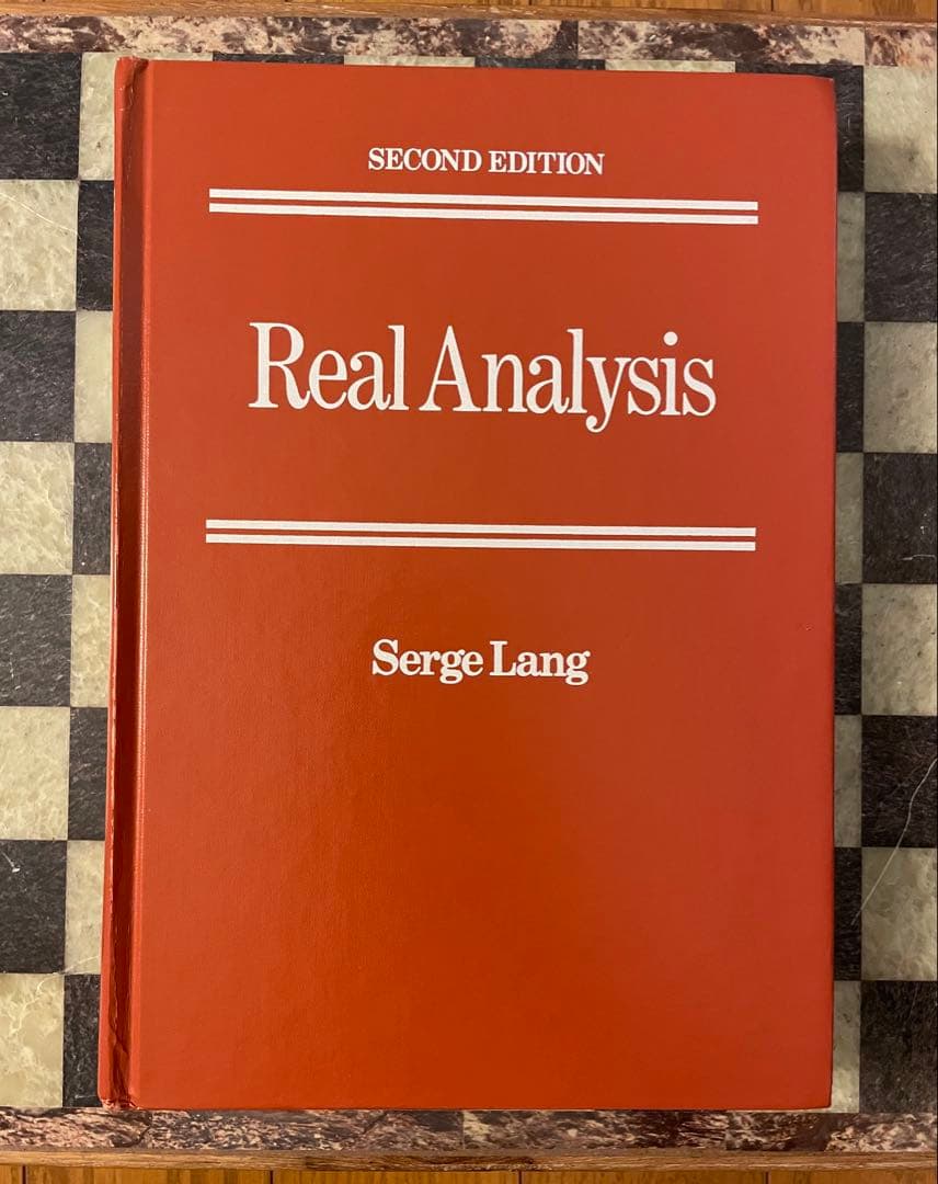 Real Analysis by Serge Lang