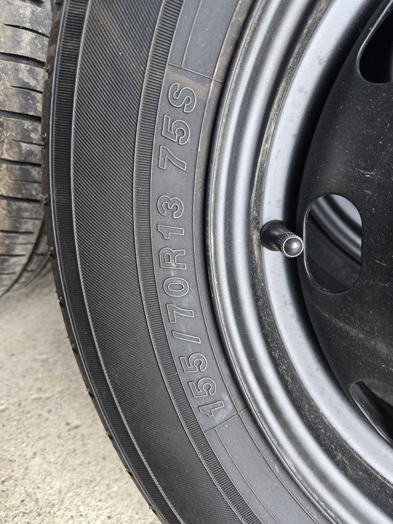 コメントみて イボ付きYOKOHAMA ECOS 155/70R13軽トラ軽バン