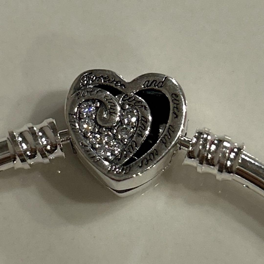 安価 ワタナベ PANDORA ハートクラスプバングルブレスレット✩.*˚17cm - メルカリ アクセサリー