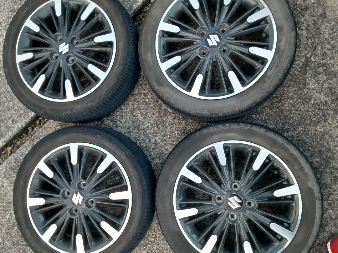 メルカリ便 mk53 スペーシアカスタム純正ホイールタイヤ 4本 メルカリ便 mk53 スペーシアカスタム純正ホイールタイヤ 4本