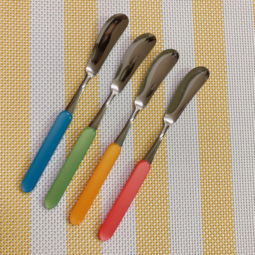 新品！《昭和レトロ》ジャム＆バターナイフ各2本ずつの4本セット