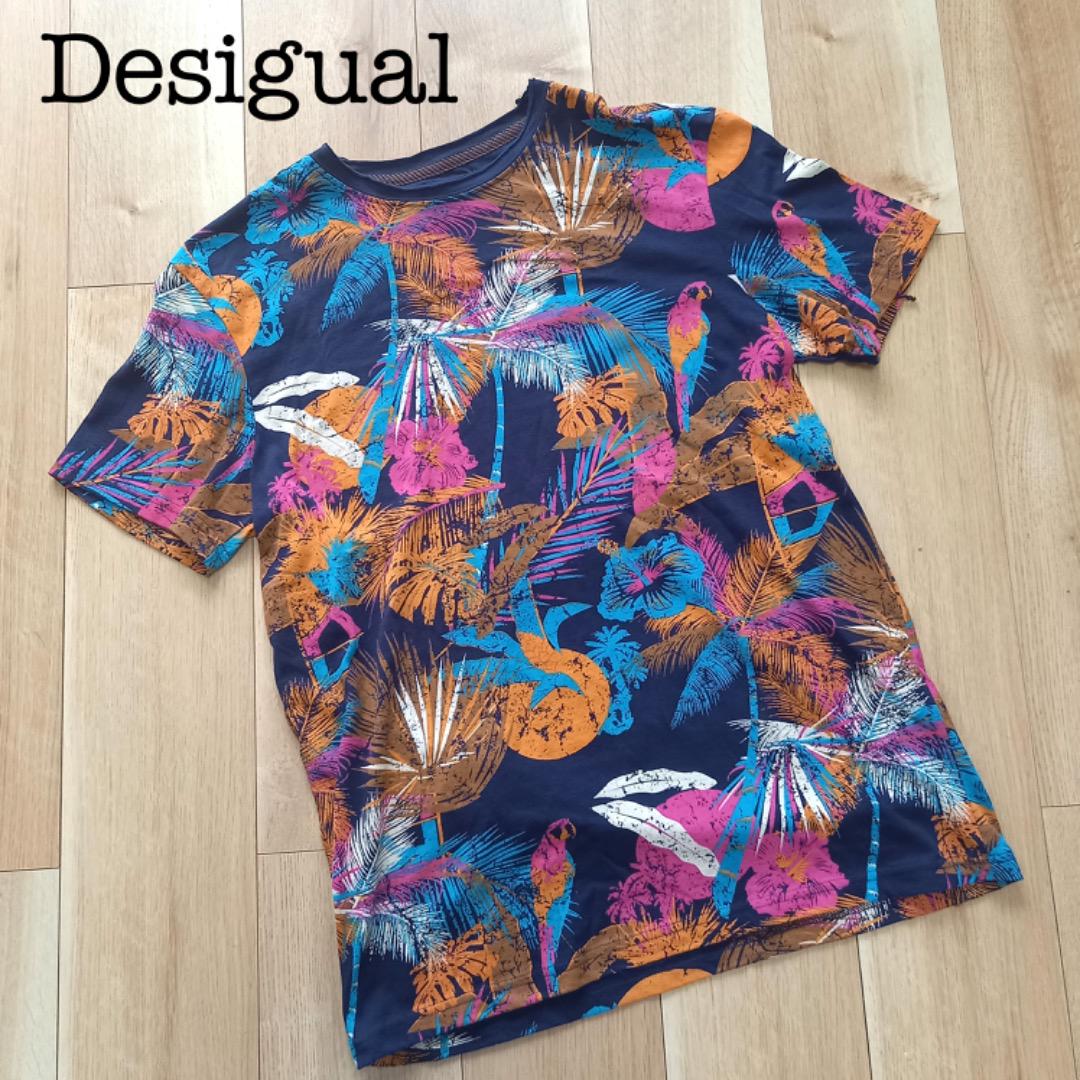 Desigual デシグアル デザインTシャツ Mサイズ ユニセックス
