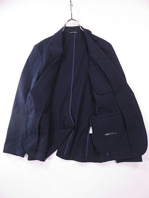 美品　SHIPS　シップス　シアサッカー生地　春夏　紺　ネイビー　M