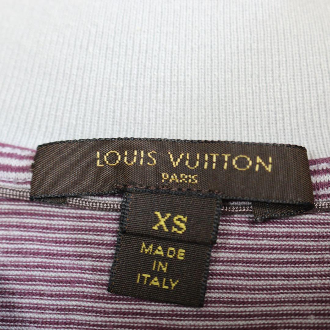 美品ルイヴィトン　LOUIS VUITTON 　ポロシャツ 　ボーダーポロシャツ