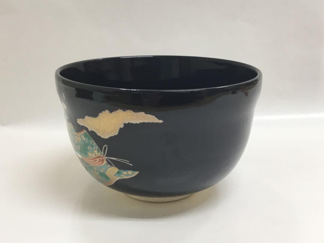 茶碗 宮地英香 黒仁清 内裏雛 茶道具 新品