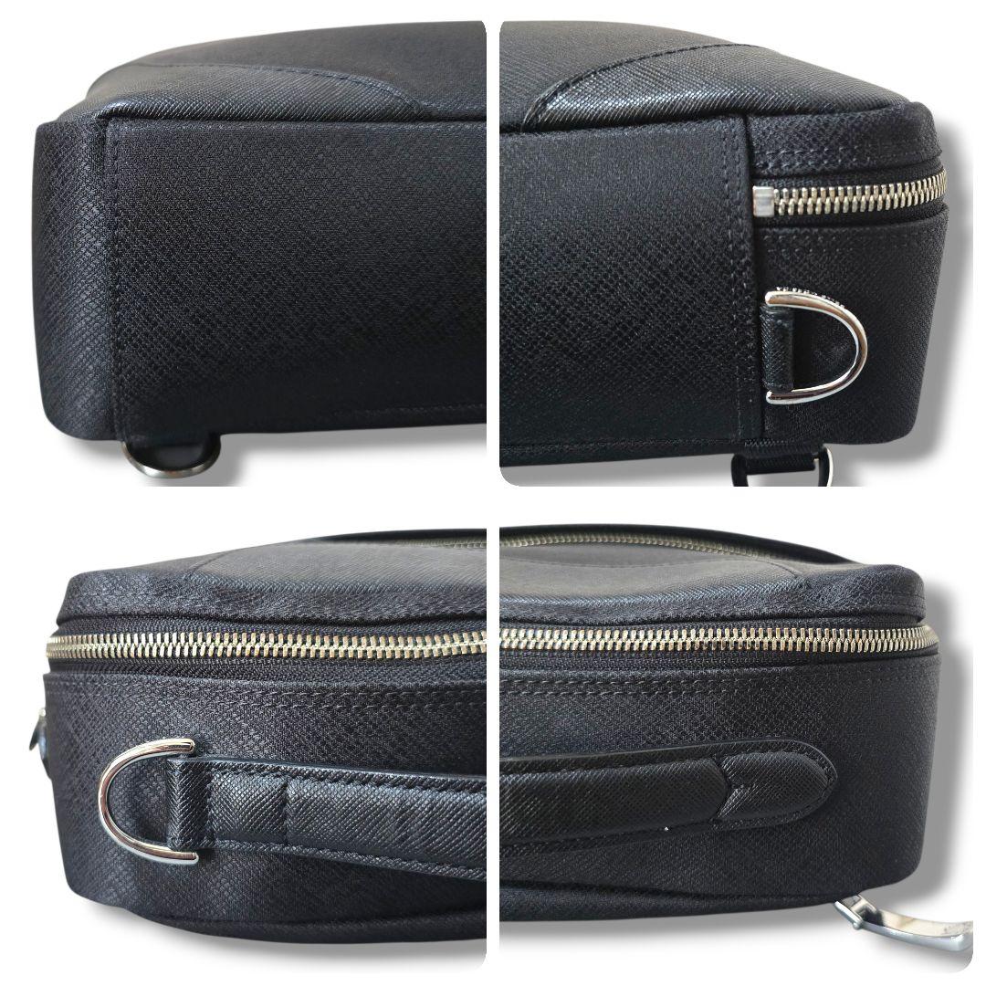 美品 ペッレモルビダ 3way ブリーフケース キャピターノ ブラック リュック