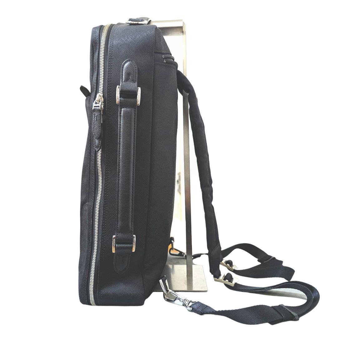 美品 ペッレモルビダ 3way ブリーフケース キャピターノ ブラック リュック