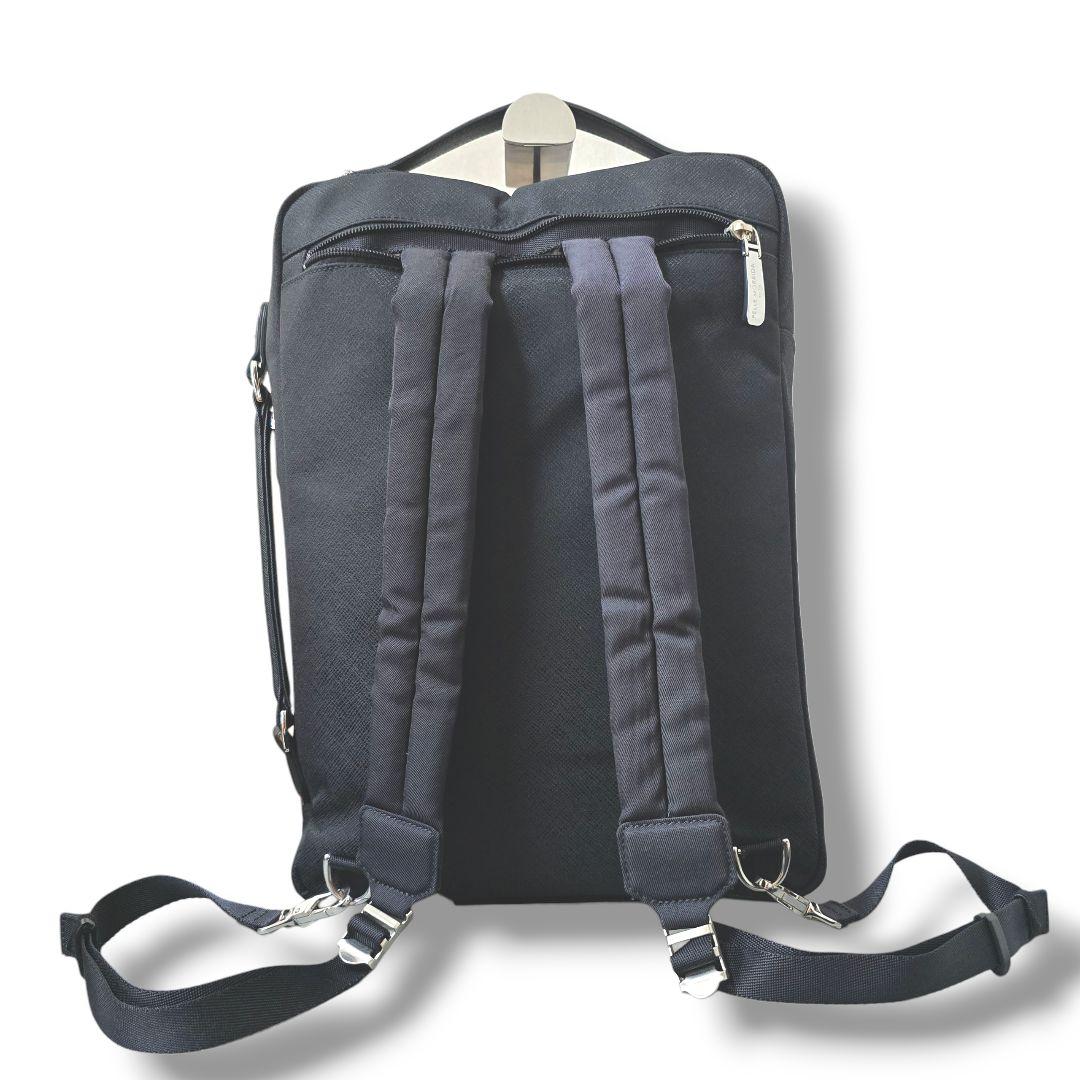 美品 ペッレモルビダ 3way ブリーフケース キャピターノ ブラック リュック