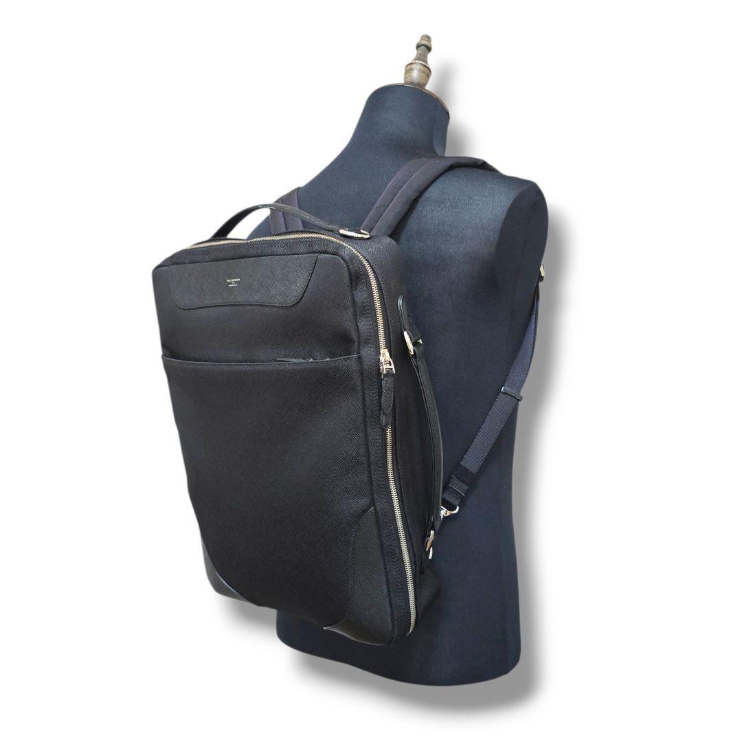 美品 ペッレモルビダ 3way ブリーフケース キャピターノ ブラック リュック