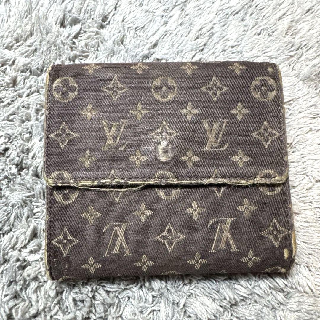 LOUIS VUITTON 三つ折り財布 Wホック モノグラムミニラン