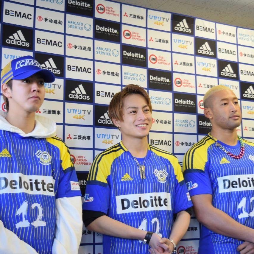 タグ付き FC今治 JFL LDH ひかりTV ユニフォーム 2017年 L