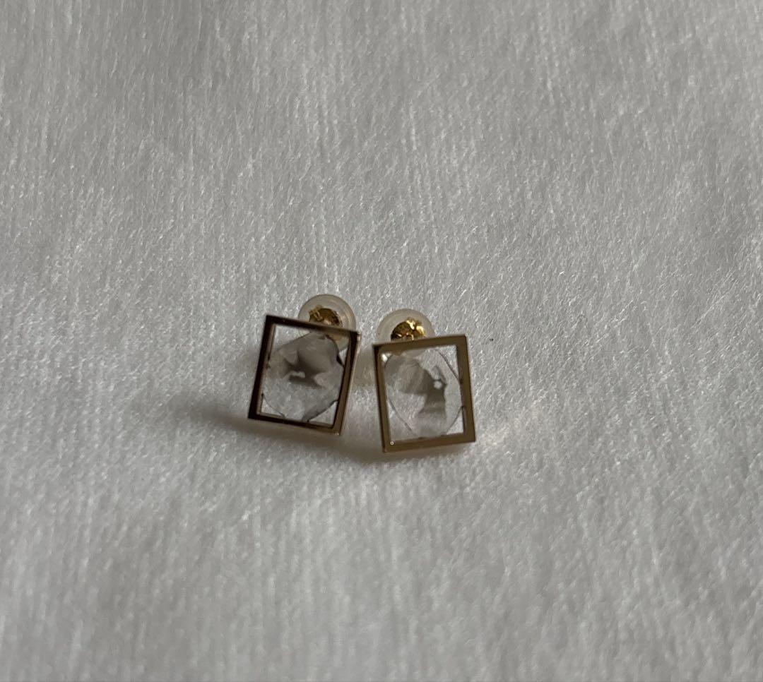 JANUKA ヤヌカFRAME DIAMOND EARRINGS ピアス K18