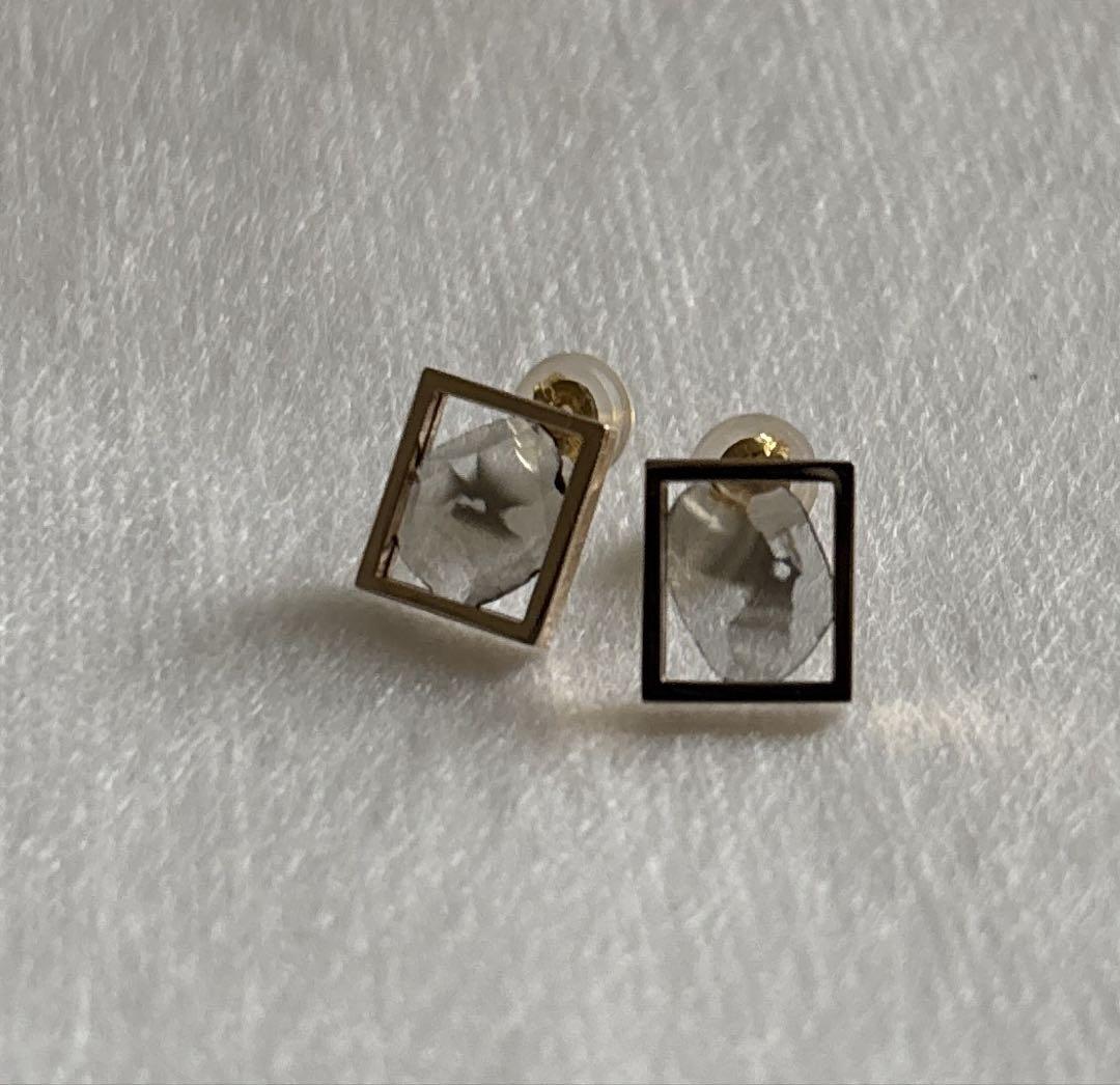 JANUKA ヤヌカFRAME DIAMOND EARRINGS ピアス K18