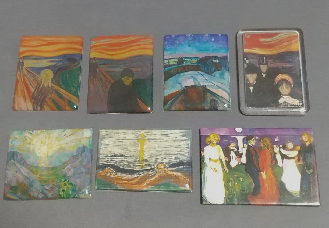 美術館グッズ【12911】　〔作者シリーズ〕マグネット７種セット　ムンク