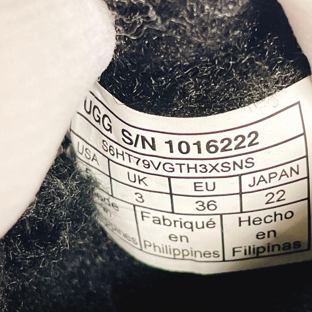 【UGG】アグ クラシックミニツー ムートンブーツ ブラック 22cm