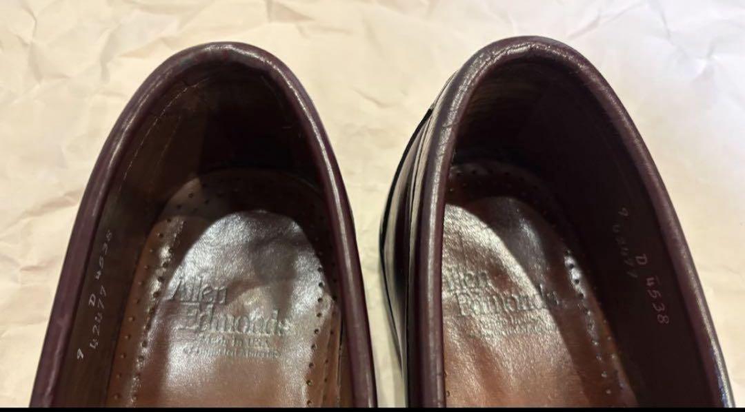 Allen Edmonds バーガンディ ローファー 9D