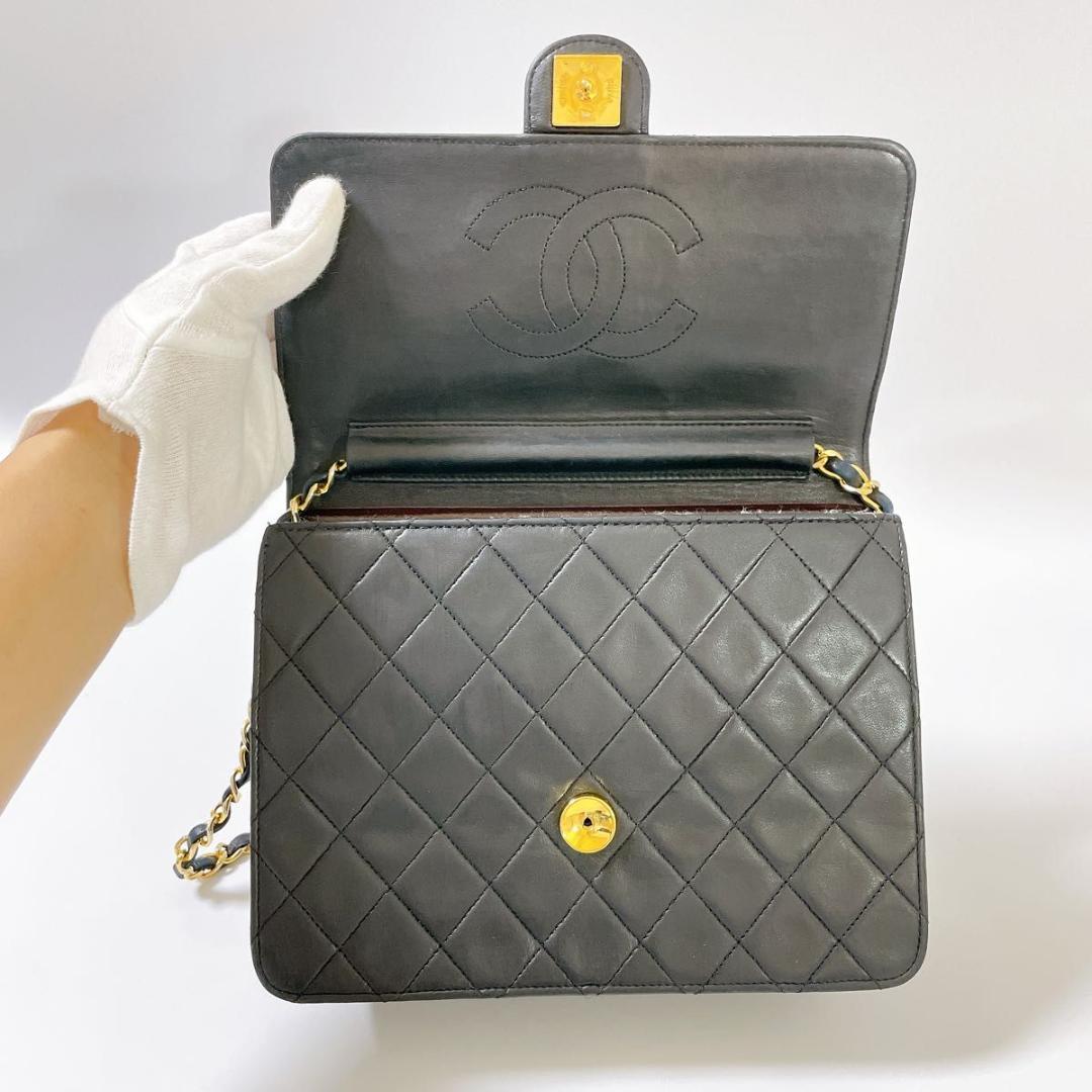 美品 CHANEL シャネル マトラッセ ラムスキン ヴィンテージ トート