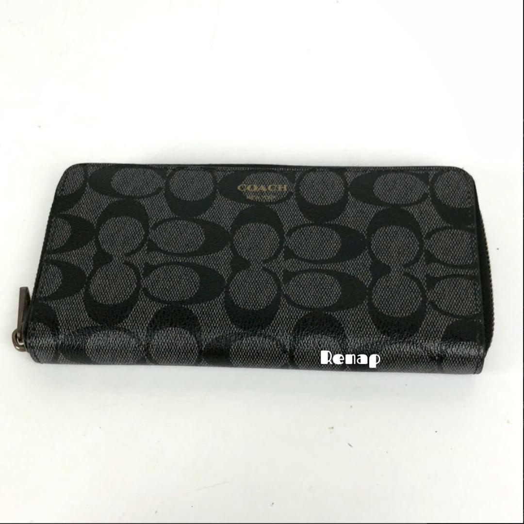 COACH コーチ シグネチャー ラウンドファスナー 長財布 COACH コーチ シグネチャー ラウンドファスナー 長財布