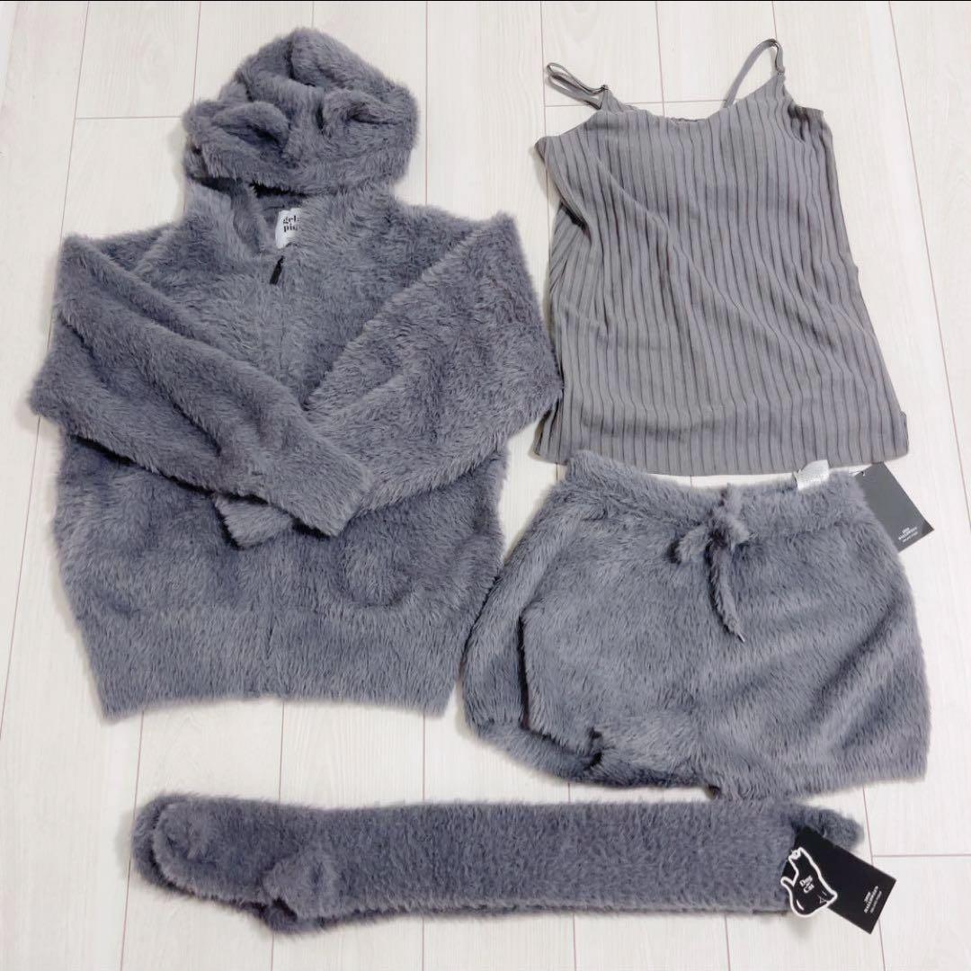 【ジェラートピケ】猫 ネコモコ セット