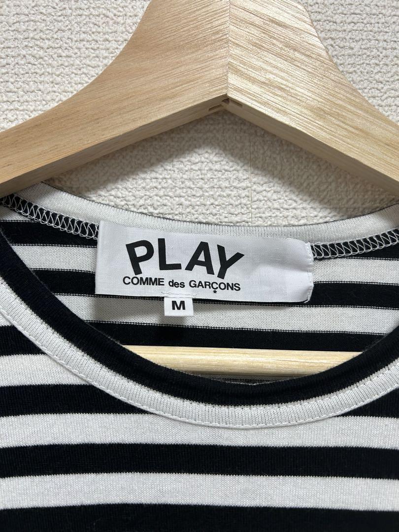 PLAY COMME des GARÇONS ストライプ長袖カットソー M